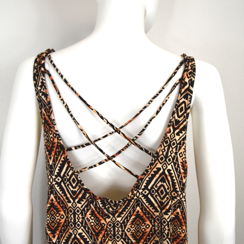 Aztec Asymmetrical Tank Top - Picture 2 of 5